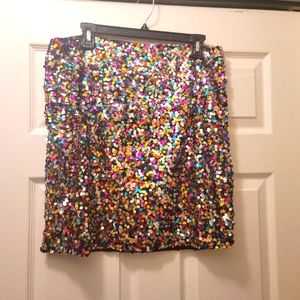 Colorful Sequin Skirt